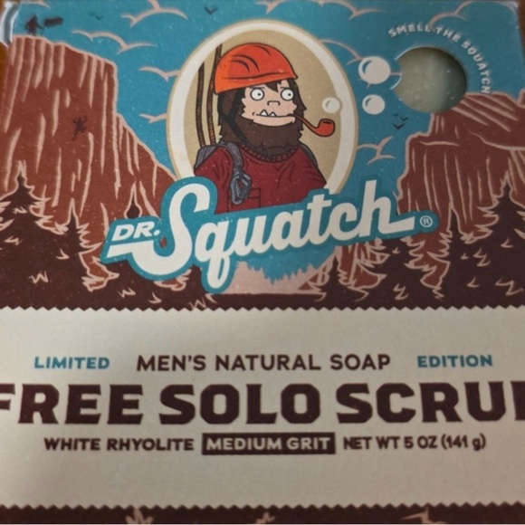 Dr Squatch free solo scrub discontinued rare soap - Picture 1 of 1